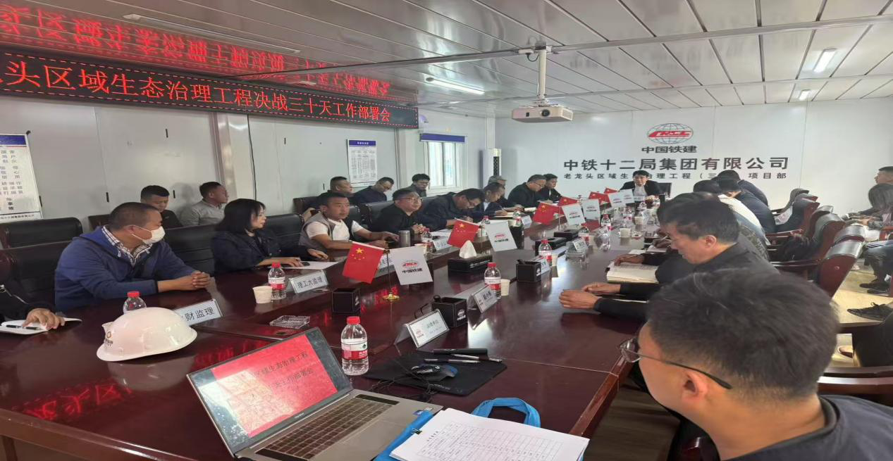 老龍頭區(qū)域生態(tài)治理工程決戰(zhàn)三十天工作部署會暨城運支部“黨員突擊隊” 成立授旗儀式順利舉行